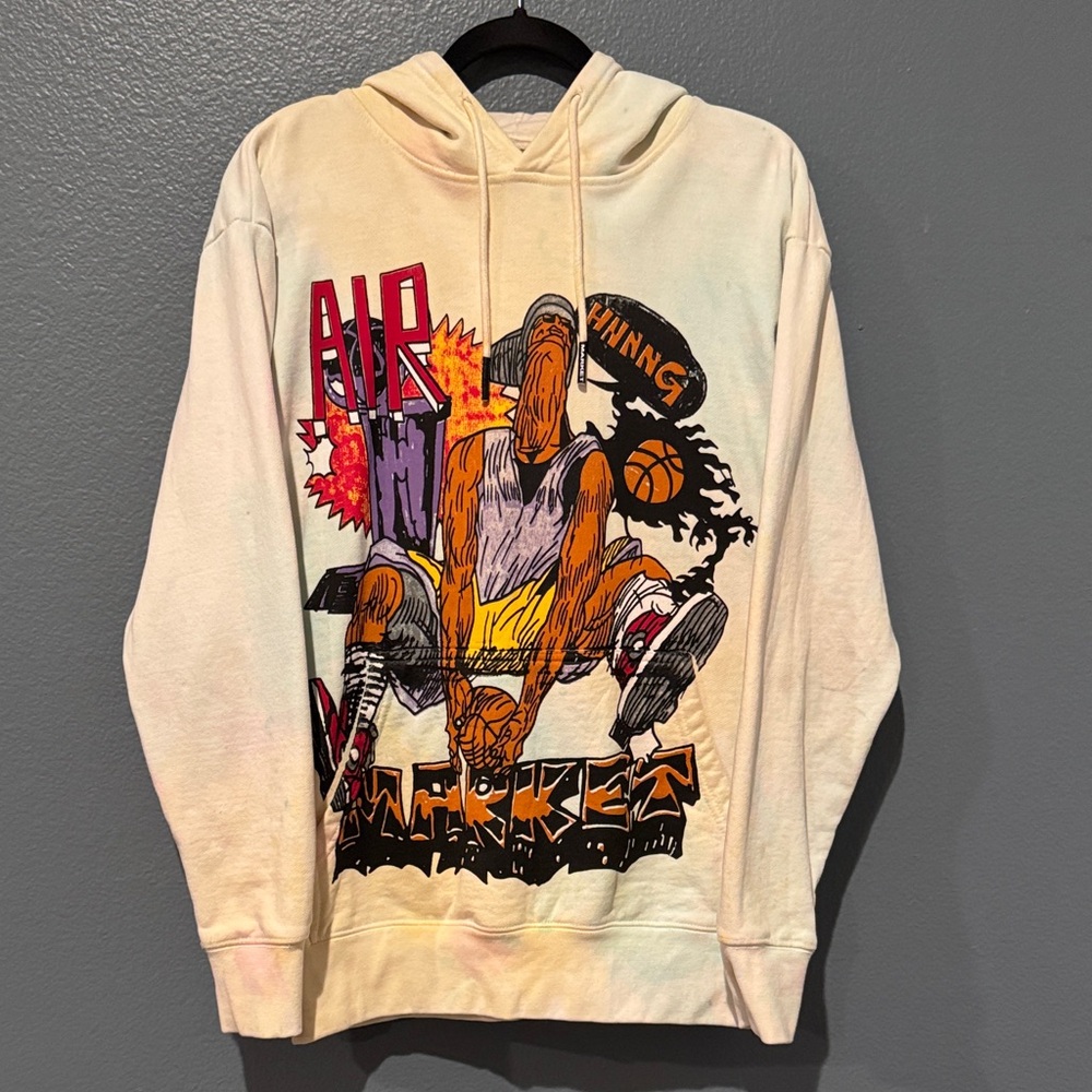 Market Hnnng Hoodie in the Perry Twinkle Tie-Dye colorway